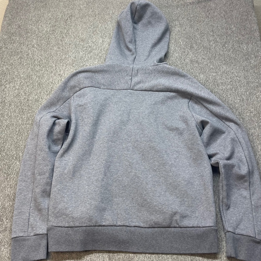 Pact Organic Cotton Full Zip Hoodie Gray XL Sustainable Fleece Sweatshirt - Picture 8 of 10